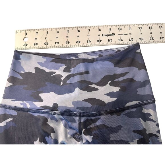 Beyond Yoga Camo Leggings Womens Medium Blue High Rise Skinny Workout Gym yoga - Picture 6 of 16